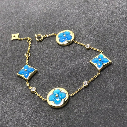 [⭐Lioran]STAR AND SUN TURQUOISE 4 MOTIFS 3 DIAMONDS