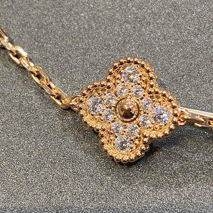 [⭐Lioran] CLOVER 5 MOTIF FULL DIAMOND BRACELET COLLECTION
