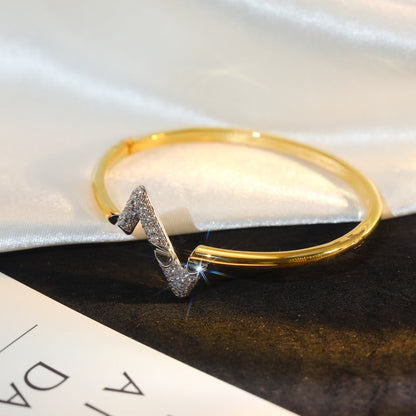 [⭐Lioran]VOLTE UPSITE DOWN GOLD DIAMOND BRACELET