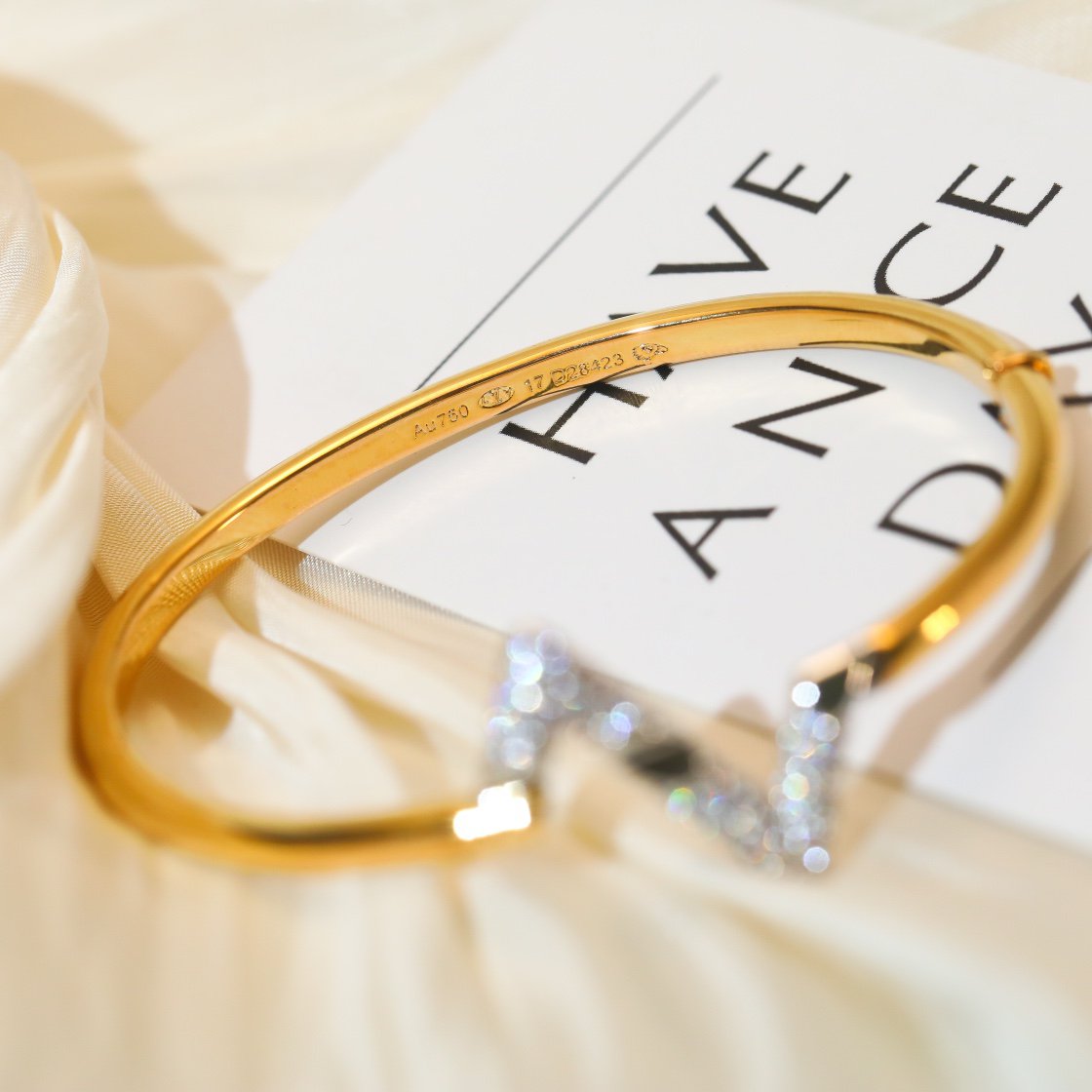 [⭐Lioran]VOLTE UPSITE DOWN GOLD DIAMOND BRACELET