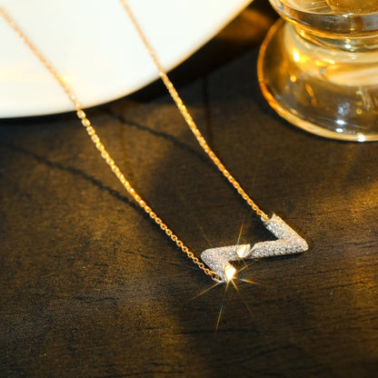 [⭐Lioran]VOLT SILVER DIAMOND PEDANT NECKLACE