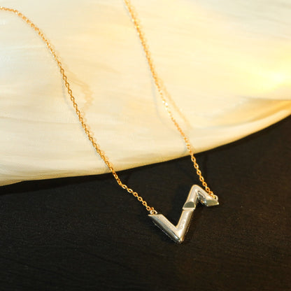 [⭐Lioran]VOLT SILVER DIAMOND PEDANT NECKLACE