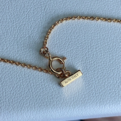 [Lioran]T DIAMOND CIRCLE PEDANT NECKLACE