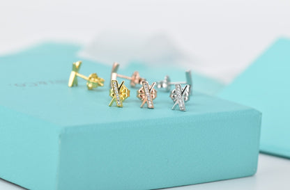 [Lioran]ATLAS DIAMOND STUD EARRINGS