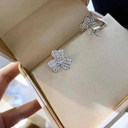 [⭐Lioran]CLOVER COMOS DIAMOND EARRINGS SILVER
