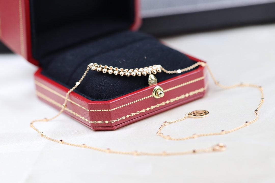 [⭐Lioran]CLASH PINK GOLD NECKLACE