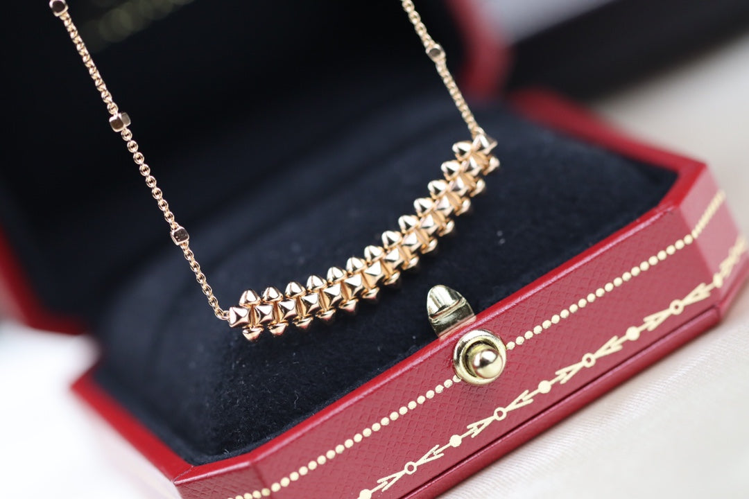 [⭐Lioran]CLASH PINK GOLD NECKLACE