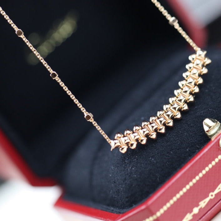 [⭐Lioran]CLASH PINK GOLD NECKLACE
