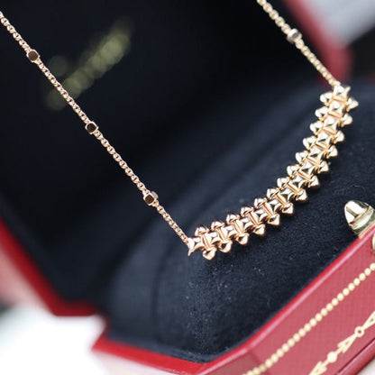 [⭐Lioran]CLASH PINK GOLD NECKLACE