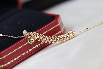 [⭐Lioran]CLASH PINK GOLD NECKLACE