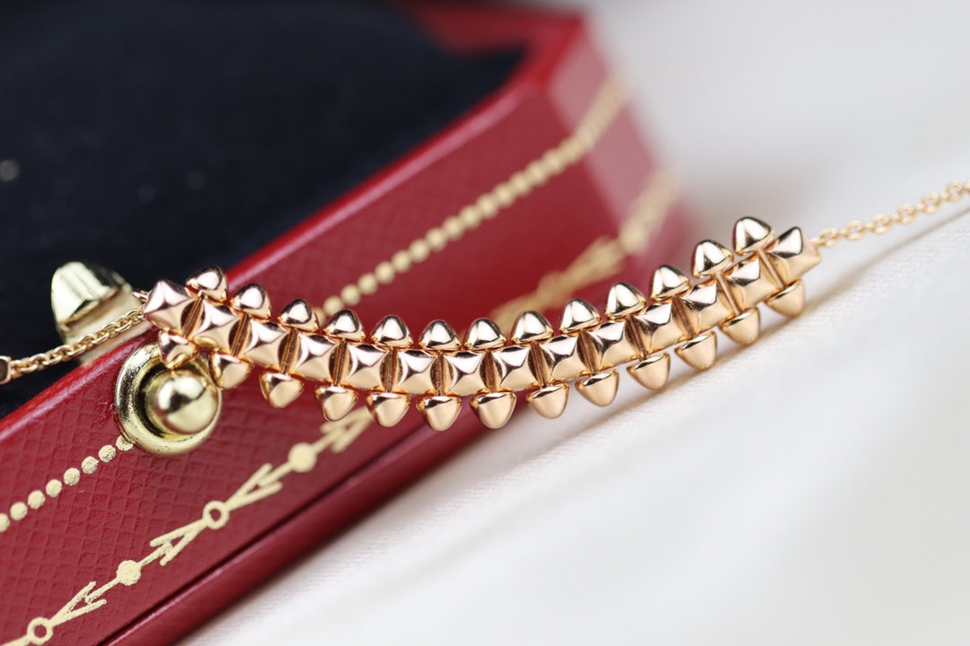 [⭐Lioran]CLASH PINK GOLD NECKLACE