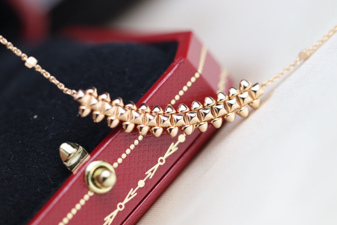 [⭐Lioran]CLASH PINK GOLD NECKLACE