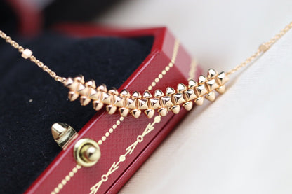 [⭐Lioran]CLASH PINK GOLD NECKLACE