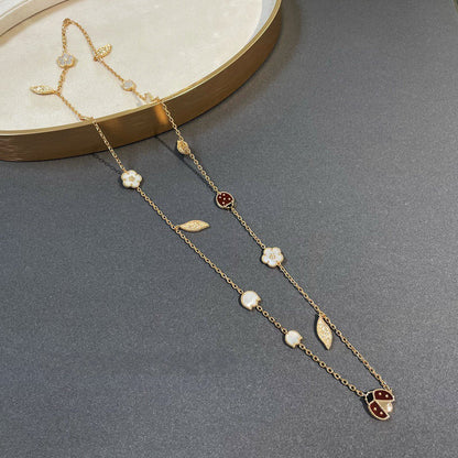[⭐Lioran]LUCKY SPRING 15 MOTIFS GOLD NECKLACE