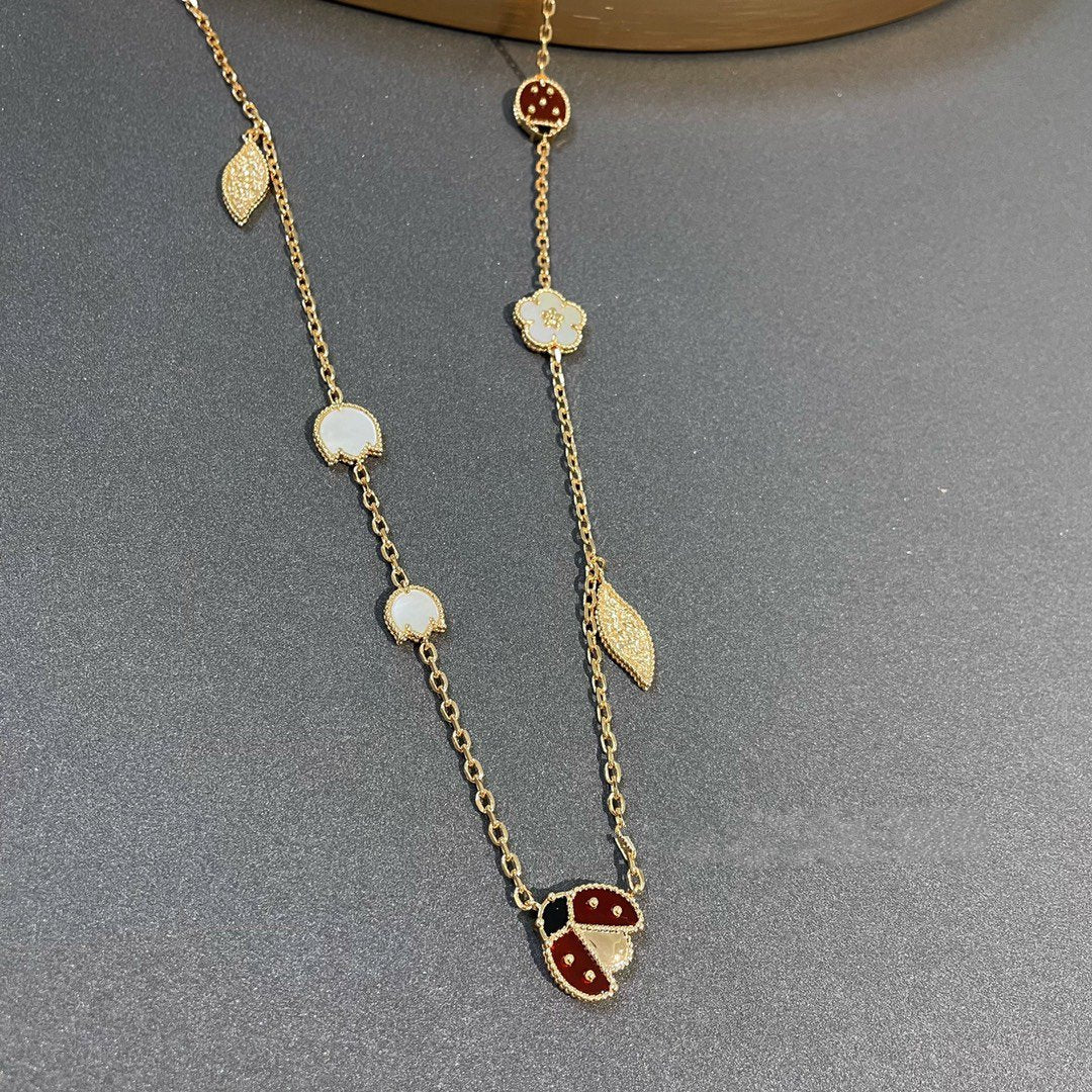 [⭐Lioran]LUCKY SPRING 15 MOTIFS GOLD NECKLACE