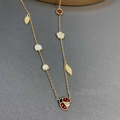 [⭐Lioran]LUCKY SPRING 15 MOTIFS GOLD NECKLACE