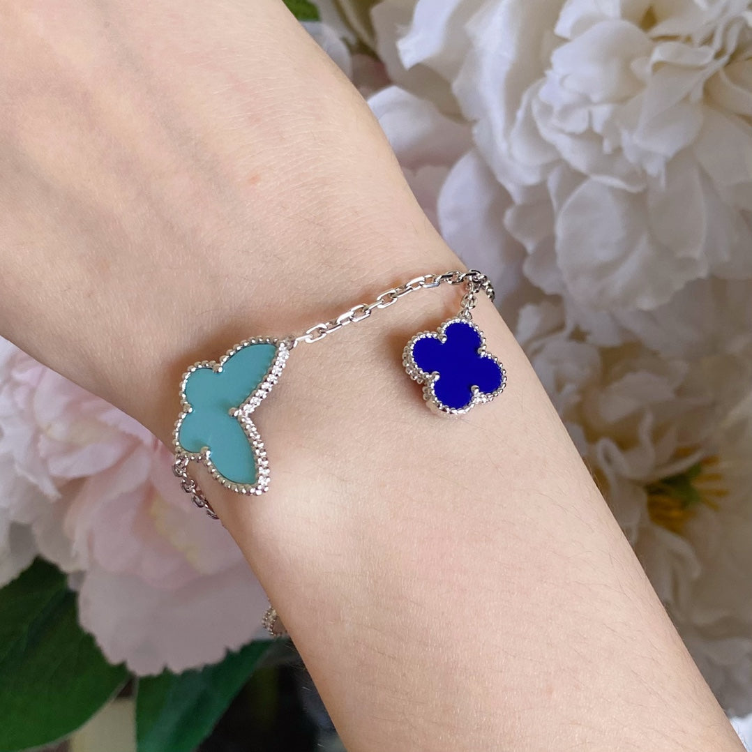 [⭐Lioran]LUCKY SPRING SILVER BRACELET 4 MOTIF