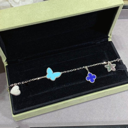 [⭐Lioran]LUCKY SPRING SILVER BRACELET 4 MOTIF