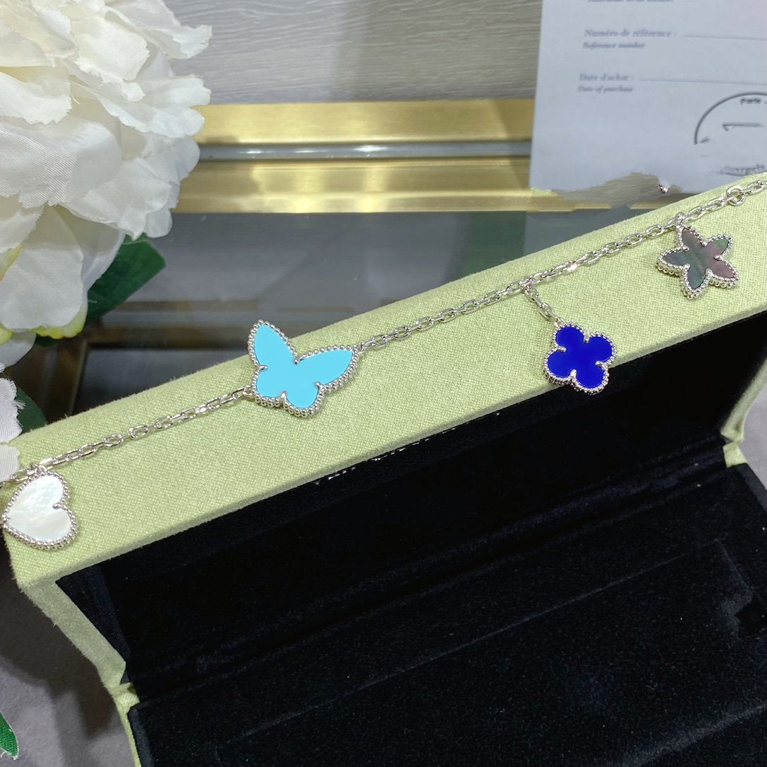 [⭐Lioran]LUCKY SPRING SILVER BRACELET 4 MOTIF