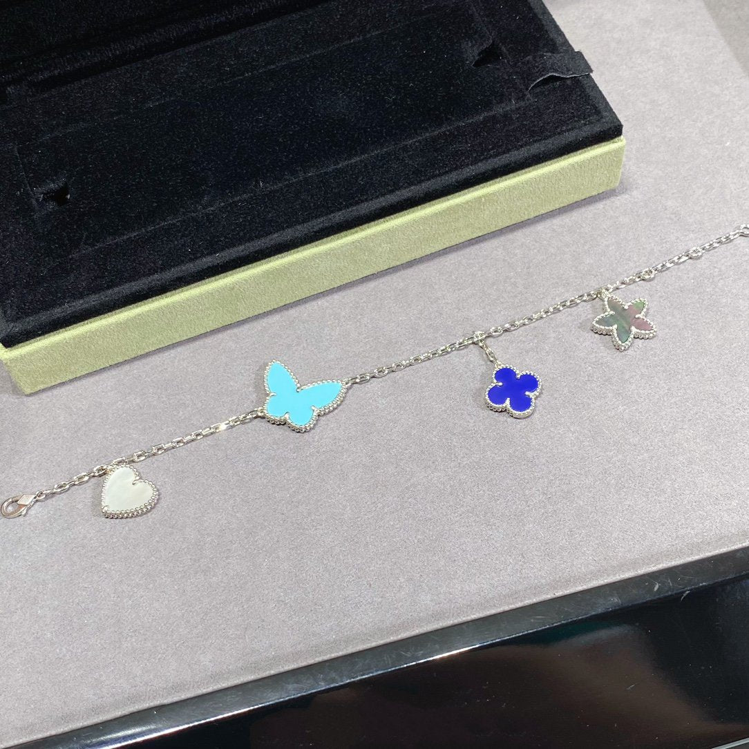 [⭐Lioran]LUCKY SPRING SILVER BRACELET 4 MOTIF