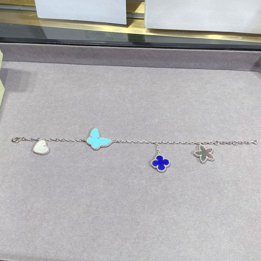 [⭐Lioran]LUCKY SPRING SILVER BRACELET 4 MOTIF