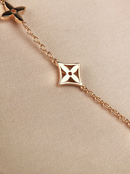 [⭐Lioran]STAR AND SUN 7 MOTIFS GOLD BRACELET