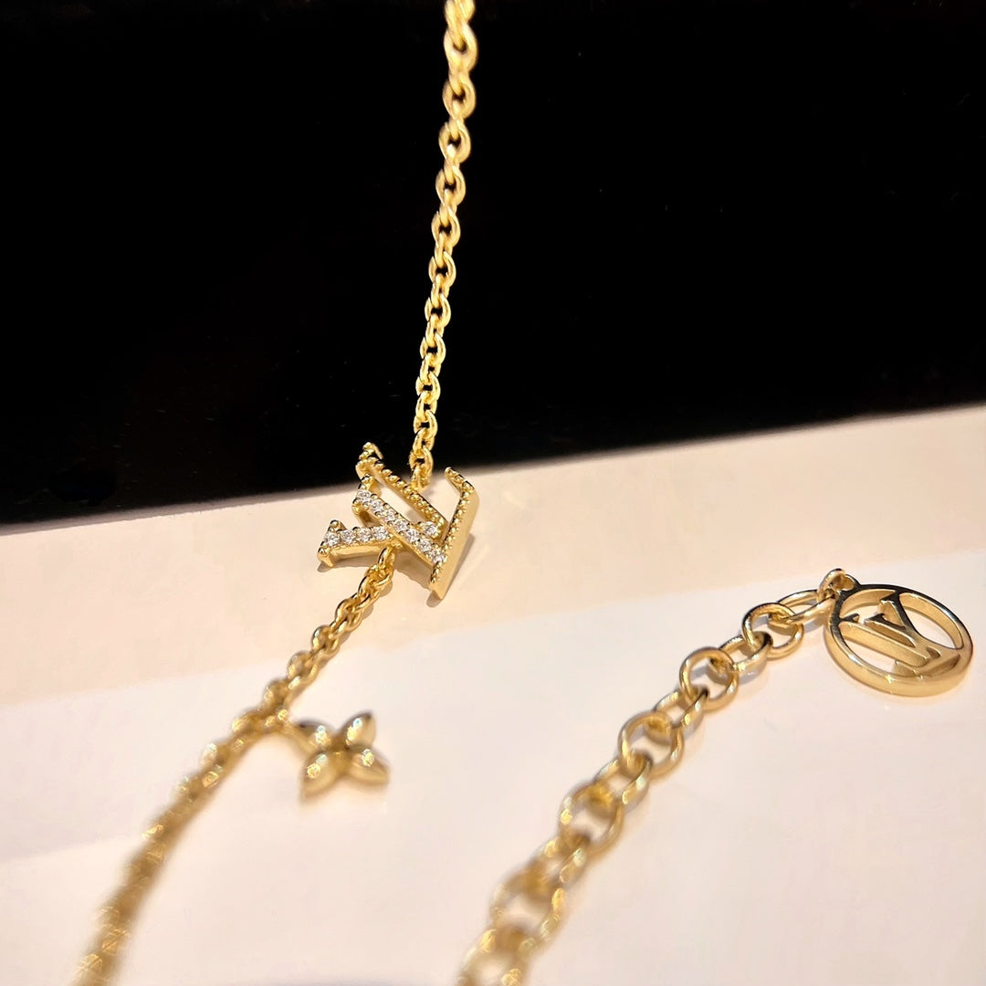 [⭐Lioran]LOGO STAR MOTIF GOLD BRACELET