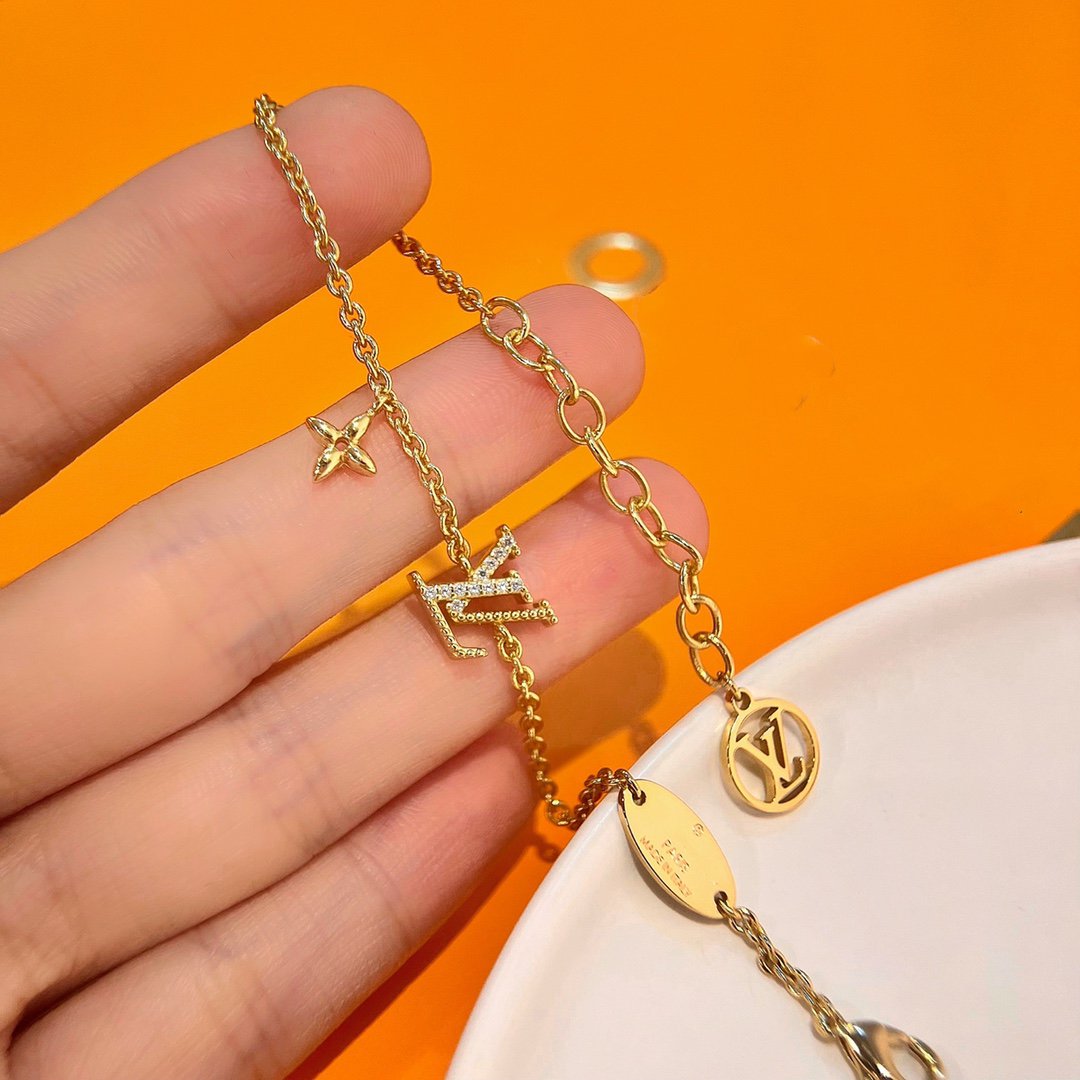 [⭐Lioran]LOGO STAR MOTIF GOLD BRACELET