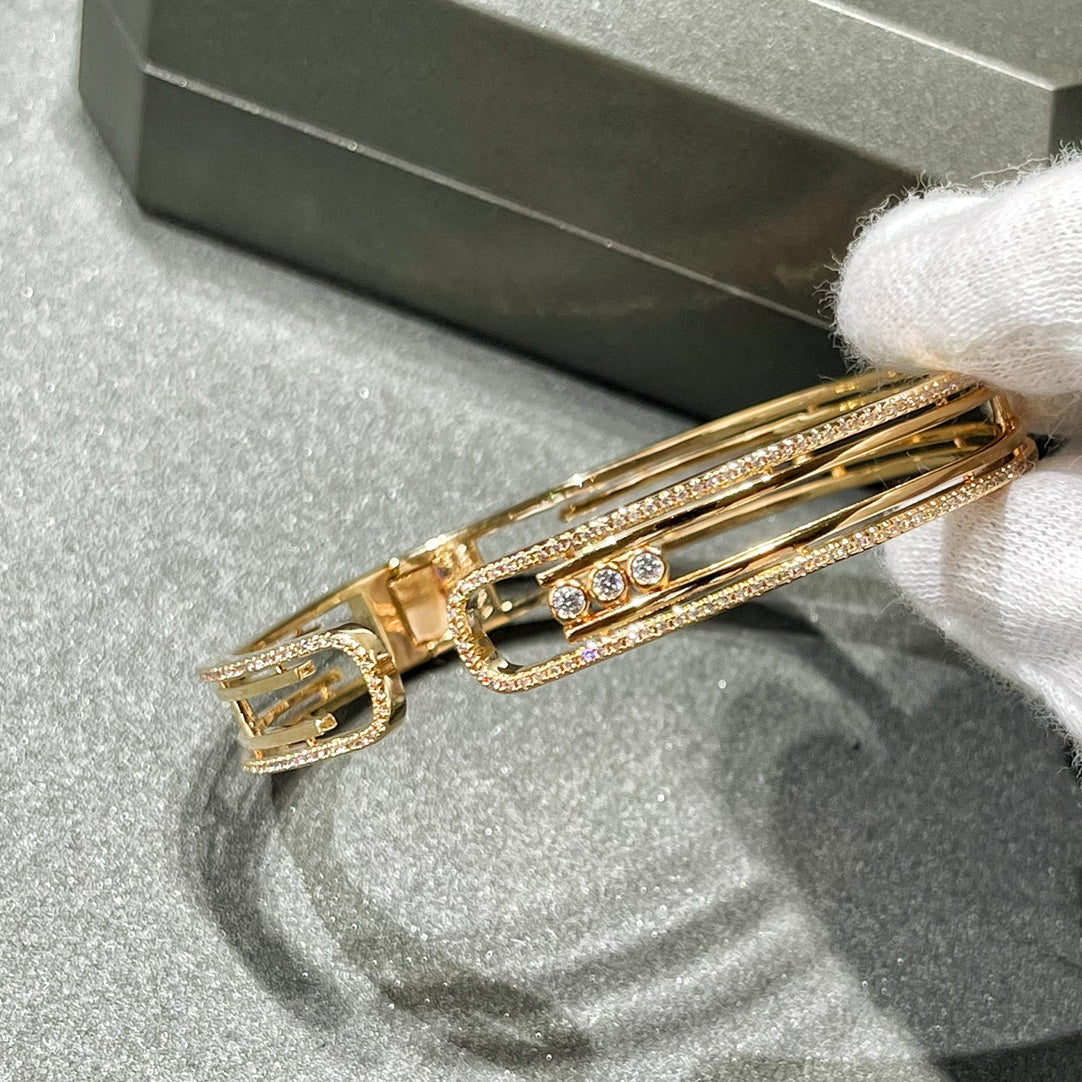[⭐Lioran]MOVE 10TH PAVED DIAMOND BRACELET