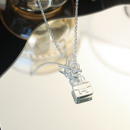 [⭐Lioran]POP H PEDANT SILVER NECKLACE