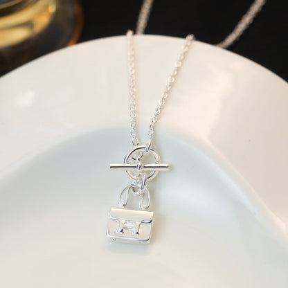 [⭐Lioran]POP H PEDANT SILVER NECKLACE