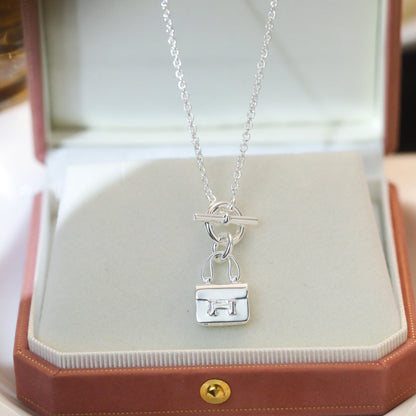 [⭐Lioran]POP H PEDANT SILVER NECKLACE