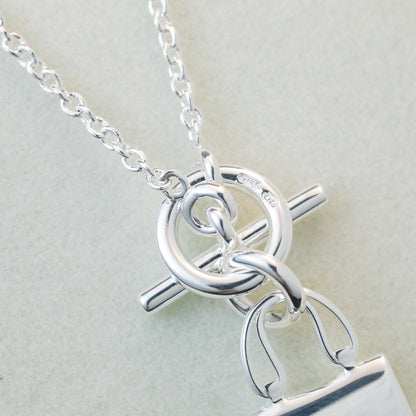 [⭐Lioran]POP H PEDANT SILVER NECKLACE