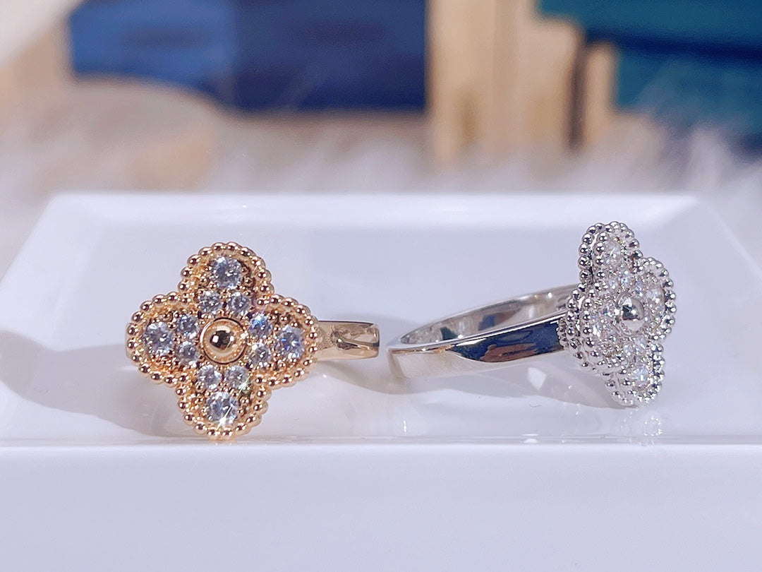[⭐Lioran]CLOVER DIAMOND RING