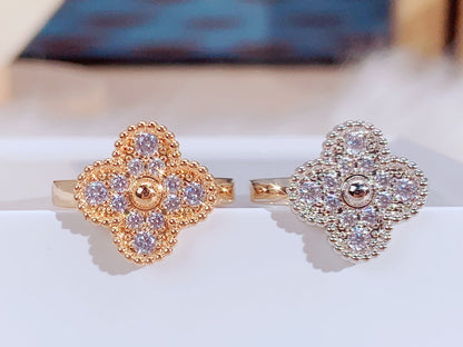 [⭐Lioran]CLOVER DIAMOND RING