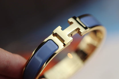 [⭐Lioran]H BRACELET 12MM BLUE GRAY