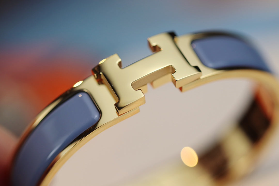 [⭐Lioran]H BRACELET 12MM BLUE GRAY