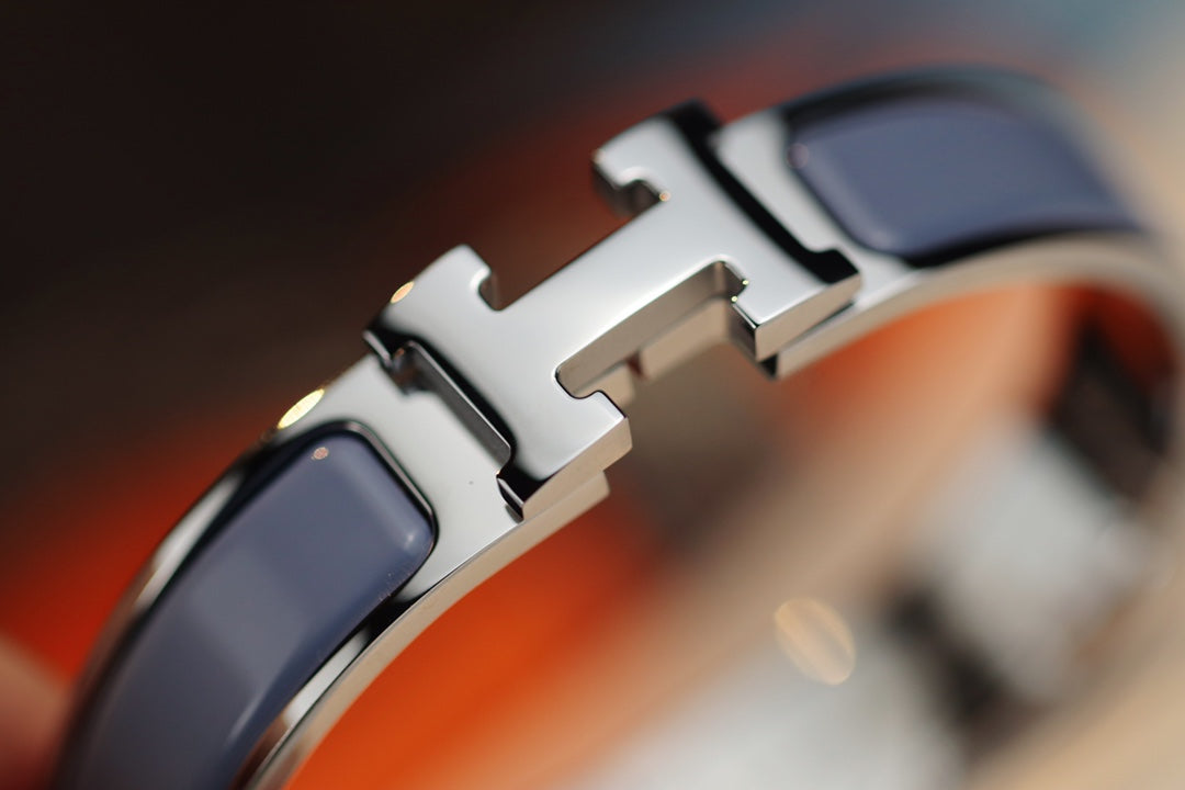[⭐Lioran]H BRACELET 12MM BLUE GRAY