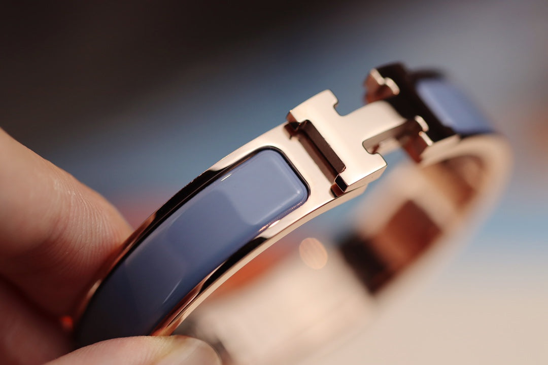 [⭐Lioran]H BRACELET 12MM BLUE GRAY