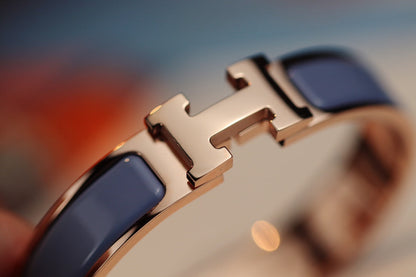 [⭐Lioran]H BRACELET 12MM BLUE GRAY