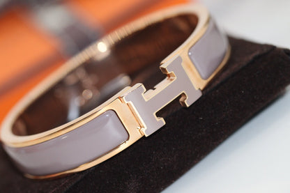 [⭐Lioran]H BRACELET 12MM BROWN