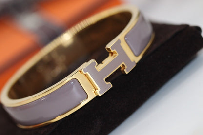 [⭐Lioran]H BRACELET 12MM BROWN