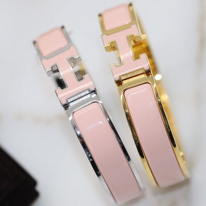 [⭐Lioran]H BRACELET 12MM PINK