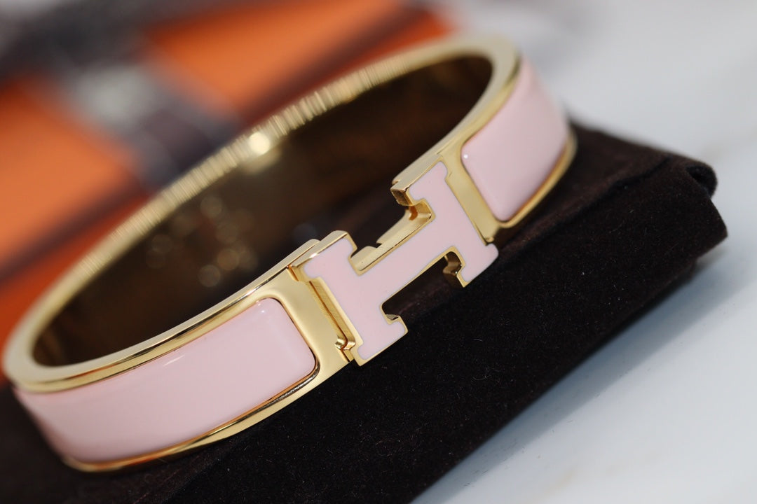 [⭐Lioran]H BRACELET 12MM PINK
