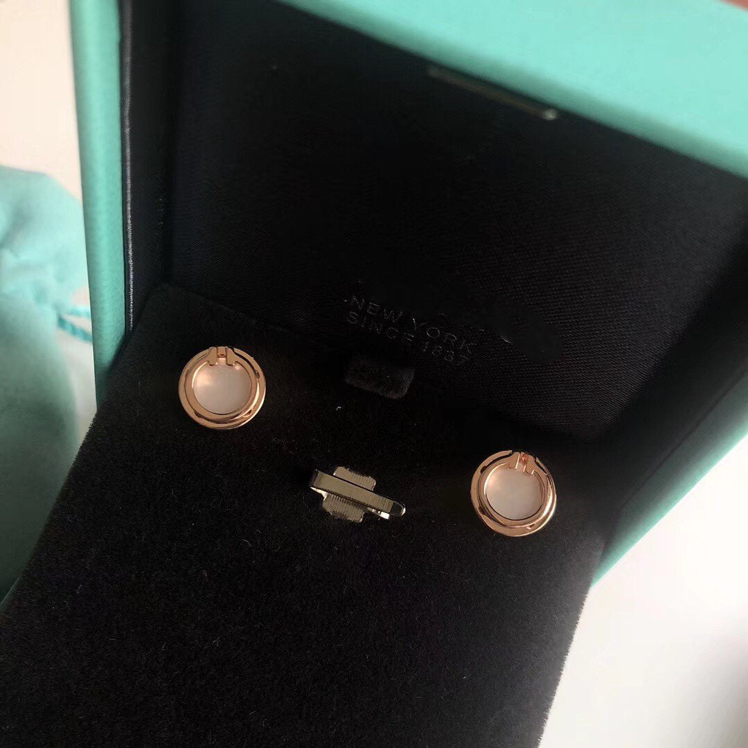 [Lioran]PEARL CIRCLE EARRINGS MOTHER