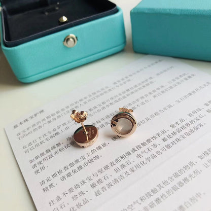 [Lioran]PEARL CIRCLE EARRINGS MOTHER