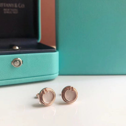 [Lioran]PEARL CIRCLE EARRINGS MOTHER