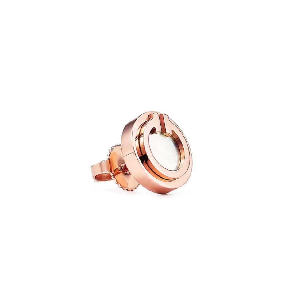 [Lioran]PEARL CIRCLE EARRINGS MOTHER