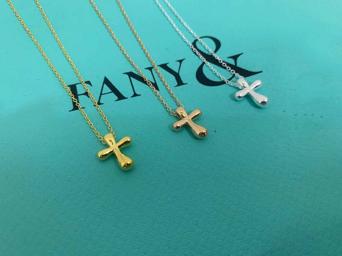 [Lioran]CROSS PENDANT MINI BARE CROSS NECKLACE