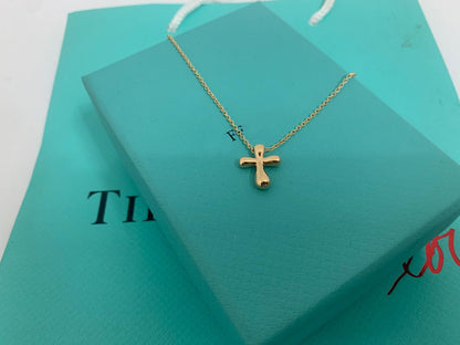 [Lioran]CROSS PENDANT MINI BARE CROSS NECKLACE